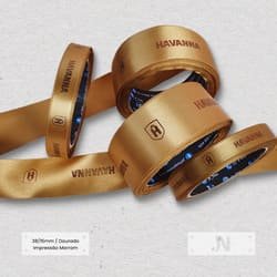 Fita Cetim Dourada
